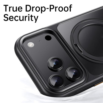 For iPhone 17 Pro Max Gear 360 Rotation MagSafe Holder Phone Case(Transparent) - iPhone 17 Pro Max Cases by buy2fix | Online Shopping UK | buy2fix