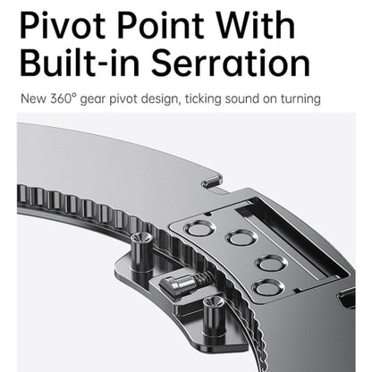 For iPhone 17 Pro Gear 360 Rotation MagSafe Holder Phone Case(White) - iPhone 17 Pro Cases by buy2fix | Online Shopping UK | buy2fix