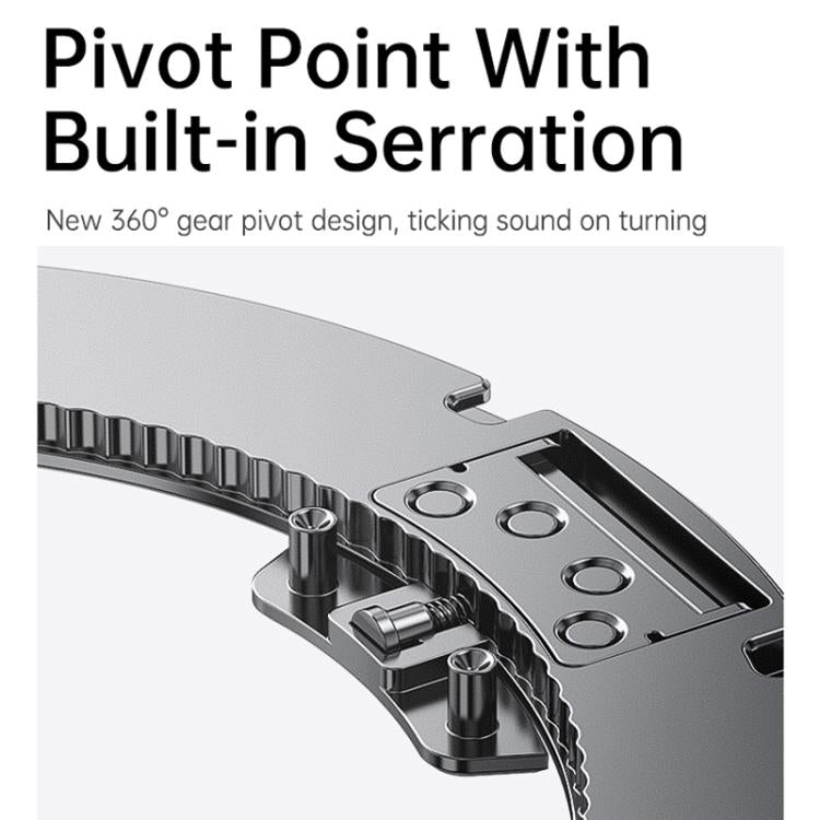 For iPhone Air Gear 360 Rotation MagSafe Holder Phone Case(White) - iPhone Air Cases by buy2fix | Online Shopping UK | buy2fix