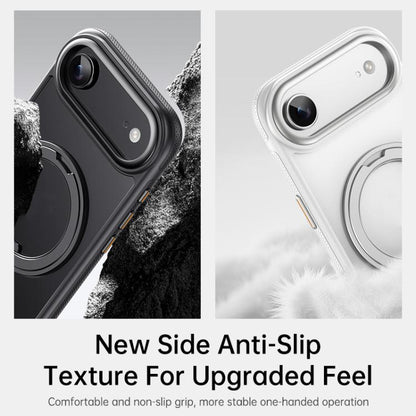 For iPhone Air Gear 360 Rotation MagSafe Holder Phone Case(Transparent) - iPhone Air Cases by buy2fix | Online Shopping UK | buy2fix