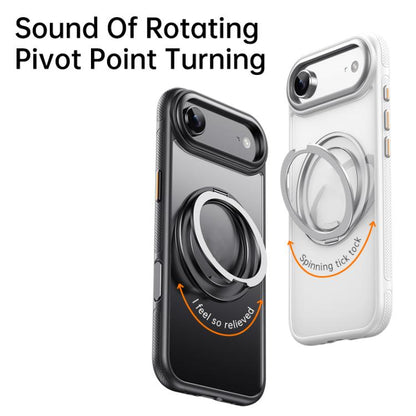 For iPhone Air Gear 360 Rotation MagSafe Holder Phone Case(Transparent) - iPhone Air Cases by buy2fix | Online Shopping UK | buy2fix