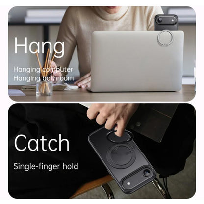 For iPhone Air Gear 360 Rotation MagSafe Holder Phone Case(Transparent) - iPhone Air Cases by buy2fix | Online Shopping UK | buy2fix
