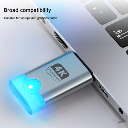 DOONJIEY DisplayPort Interface Graphics Card Spoofer Display Emulator Virtual Monitor with Indicator Light(Silver) -  by buy2fix | Online Shopping UK | buy2fix