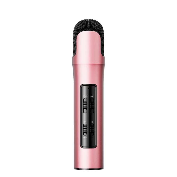 Lebo P1 Karaoke Microphone Audio Home Bluetooth Wireless Microphone(Pink) - Microphone by buy2fix | Online Shopping UK | buy2fix