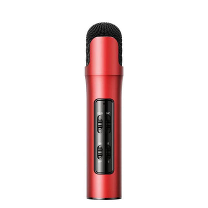 Lebo P1 Karaoke Microphone Audio Home Bluetooth Wireless Microphone(Red) - Microphone by buy2fix | Online Shopping UK | buy2fix