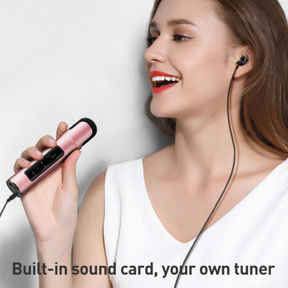 Lebo P1 Karaoke Microphone Audio Home Bluetooth Wireless Microphone(Red) - Microphone by buy2fix | Online Shopping UK | buy2fix