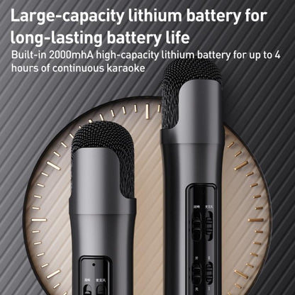 Lebo P1 Karaoke Microphone Audio Home Bluetooth Wireless Microphone(Blue) - Microphone by buy2fix | Online Shopping UK | buy2fix