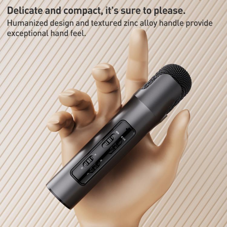 Lebo P1 Karaoke Microphone Audio Home Bluetooth Wireless Microphone(Black) - Microphone by buy2fix | Online Shopping UK | buy2fix