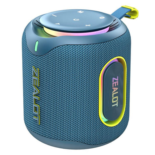 Zealot M1 30W Portable Outdoor IPX6 RGB Stereo Bluetooth Speaker(Blue) - Waterproof Speaker by ZEALOT | Online Shopping UK | buy2fix
