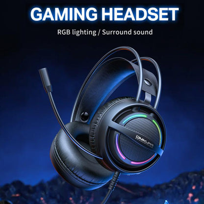 ONIKUMA X88 Head-mounted RGB Light E-Sports Gaming Headset, Cable Length: 2.2m(Black) - Multimedia Headset by ONIKUMA | Online Shopping UK | buy2fix