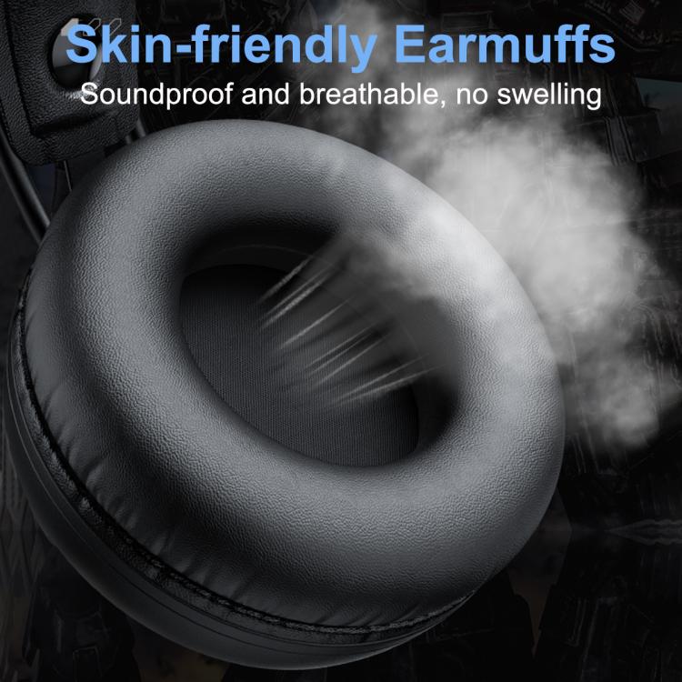 ONIKUMA X88 Head-mounted RGB Light E-Sports Gaming Headset, Cable Length: 2.2m(Black) - Multimedia Headset by ONIKUMA | Online Shopping UK | buy2fix