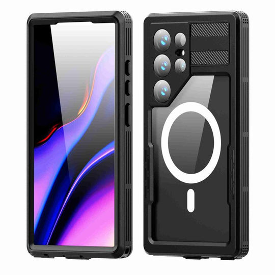 For Samsung Galaxy S24 Ultra 5G RedPepper IP68 Waterproof Triple-proof MagSafe Phone Case(Black)