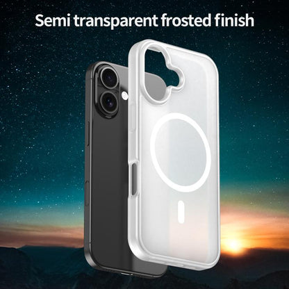 For iPhone 17 Fanying Series PC Hybrid TPU Translucent Frosted MagSafe Phone Case(Matte White) - iPhone 17 Cases by buy2fix | Online Shopping UK | buy2fix