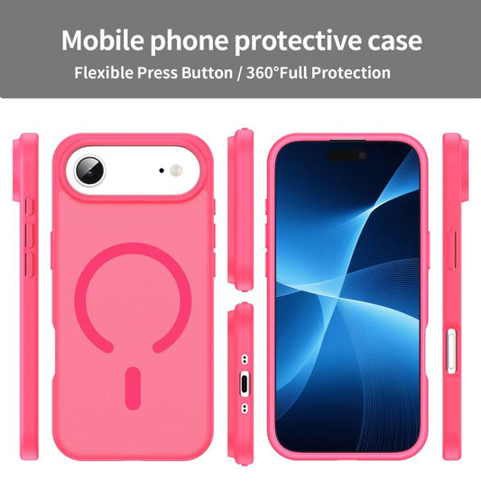 For iPhone Air Fanying Series PC Hybrid TPU Translucent Frosted MagSafe Phone Case(Rose Red) - iPhone Air Cases by buy2fix | Online Shopping UK | buy2fix