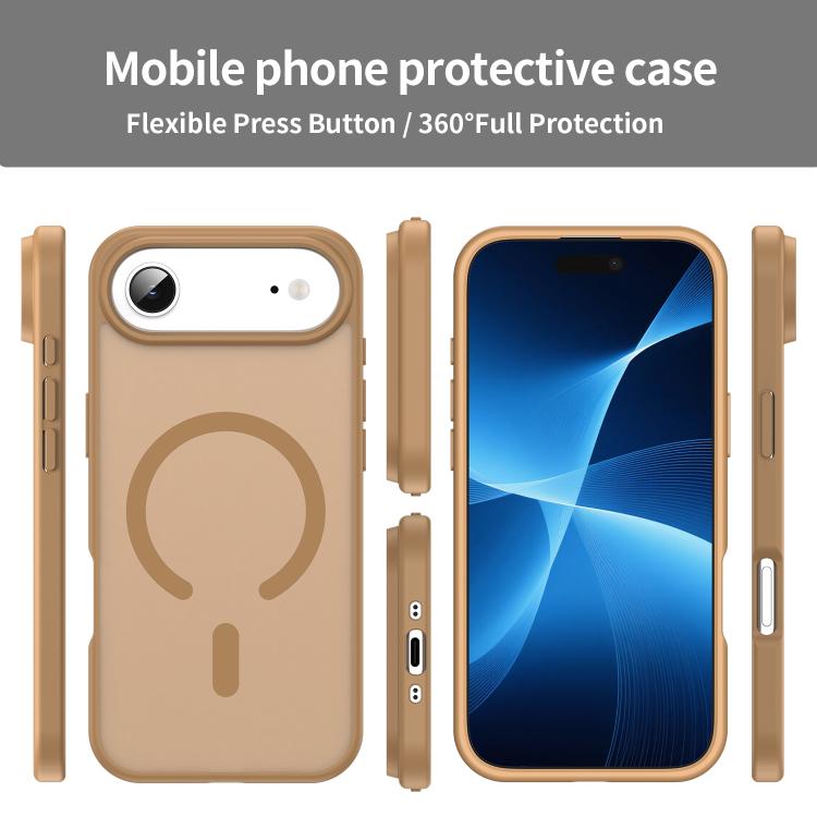 For iPhone Air Fanying Series PC Hybrid TPU Translucent Frosted MagSafe Phone Case(Desert Gold) - iPhone Air Cases by buy2fix | Online Shopping UK | buy2fix