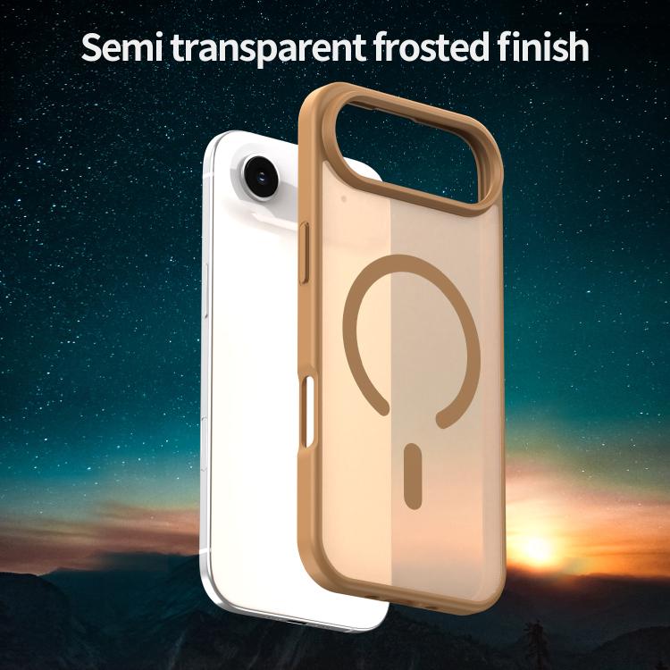 For iPhone Air Fanying Series PC Hybrid TPU Translucent Frosted MagSafe Phone Case(Desert Gold) - iPhone Air Cases by buy2fix | Online Shopping UK | buy2fix