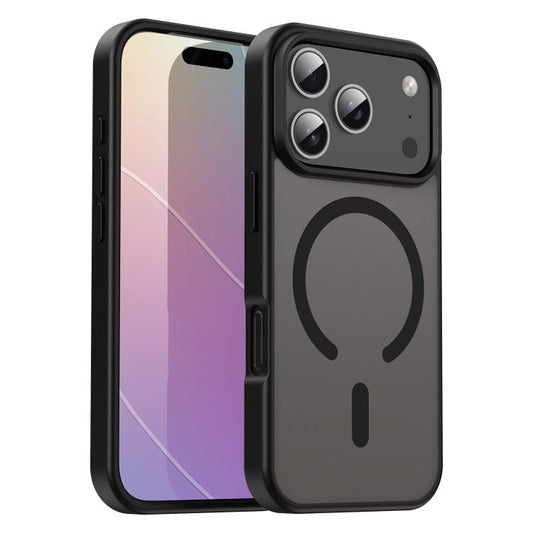 For iPhone 17 Pro Fanying Series PC Hybrid TPU Translucent Frosted MagSafe Phone Case(Translucent Black) - iPhone 17 Pro Cases by buy2fix | Online Shopping UK | buy2fix