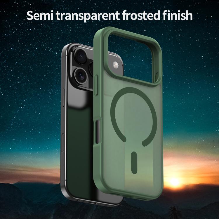 For iPhone 17 Pro Fanying Series PC Hybrid TPU Translucent Frosted MagSafe Phone Case(Olive Green) - iPhone 17 Pro Cases by buy2fix | Online Shopping UK | buy2fix