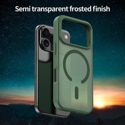 For iPhone 17 Pro Fanying Series PC Hybrid TPU Translucent Frosted MagSafe Phone Case(Olive Green) - iPhone 17 Pro Cases by buy2fix | Online Shopping UK | buy2fix