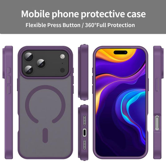 For iPhone 17 Pro Max Fanying Series PC Hybrid TPU Translucent Frosted MagSafe Phone Case(Crystal Purple) - iPhone 17 Pro Max Cases by buy2fix | Online Shopping UK | buy2fix