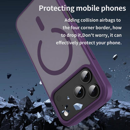 For iPhone 17 Pro Max Fanying Series PC Hybrid TPU Translucent Frosted MagSafe Phone Case(Crystal Purple) - iPhone 17 Pro Max Cases by buy2fix | Online Shopping UK | buy2fix