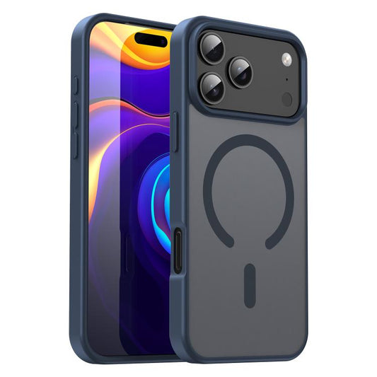 For iPhone 17 Pro Max Fanying Series PC Hybrid TPU Translucent Frosted MagSafe Phone Case(Cyan Blue) - iPhone 17 Pro Max Cases by buy2fix | Online Shopping UK | buy2fix