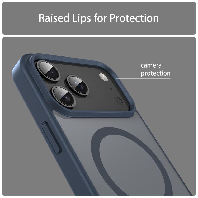 For iPhone 17 Pro Max Fanying Series PC Hybrid TPU Translucent Frosted MagSafe Phone Case(Cyan Blue) - iPhone 17 Pro Max Cases by buy2fix | Online Shopping UK | buy2fix