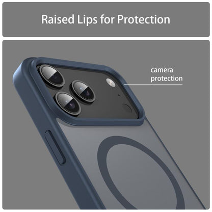 For iPhone 17 Pro Max Fanying Series PC Hybrid TPU Translucent Frosted MagSafe Phone Case(Cyan Blue) - iPhone 17 Pro Max Cases by buy2fix | Online Shopping UK | buy2fix