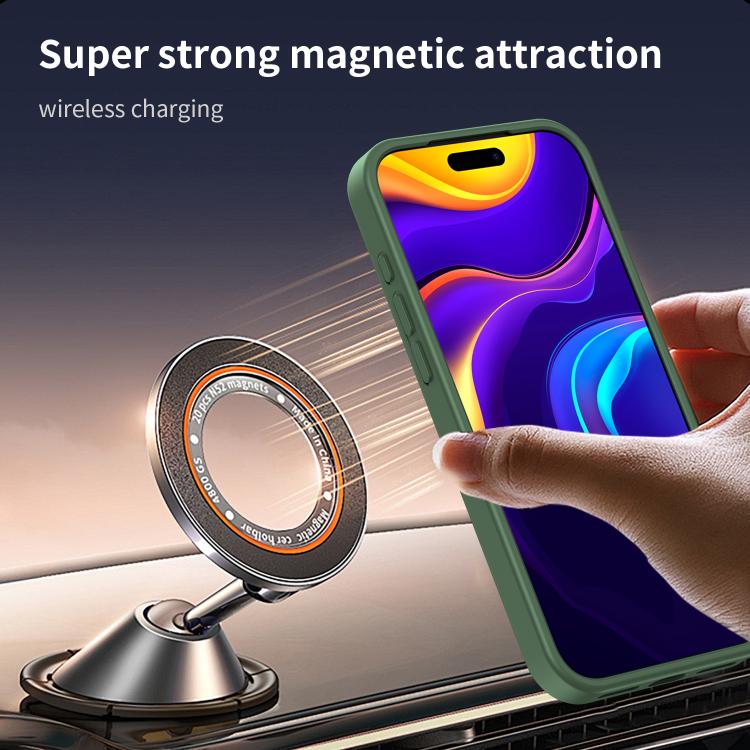 For iPhone 17 Pro Max Fanying Series PC Hybrid TPU Translucent Frosted MagSafe Phone Case(Olive Green) - iPhone 17 Pro Max Cases by buy2fix | Online Shopping UK | buy2fix