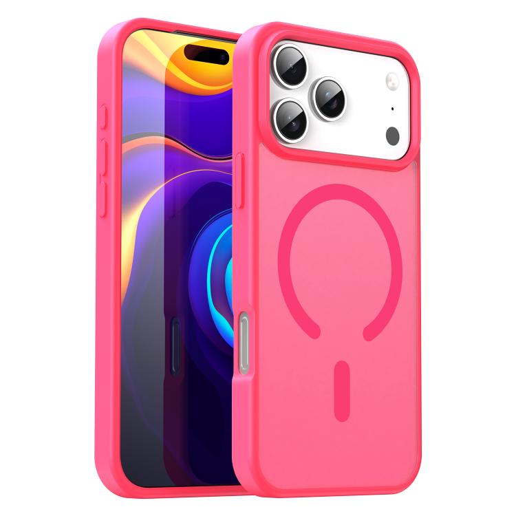 For iPhone 17 Pro Max Fanying Series PC Hybrid TPU Translucent Frosted MagSafe Phone Case(Rose Red) - iPhone 17 Pro Max Cases by buy2fix | Online Shopping UK | buy2fix