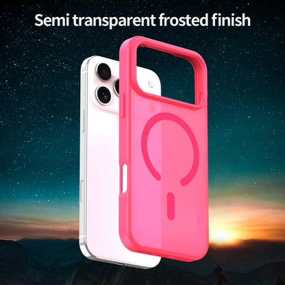 For iPhone 17 Pro Max Fanying Series PC Hybrid TPU Translucent Frosted MagSafe Phone Case(Rose Red) - iPhone 17 Pro Max Cases by buy2fix | Online Shopping UK | buy2fix