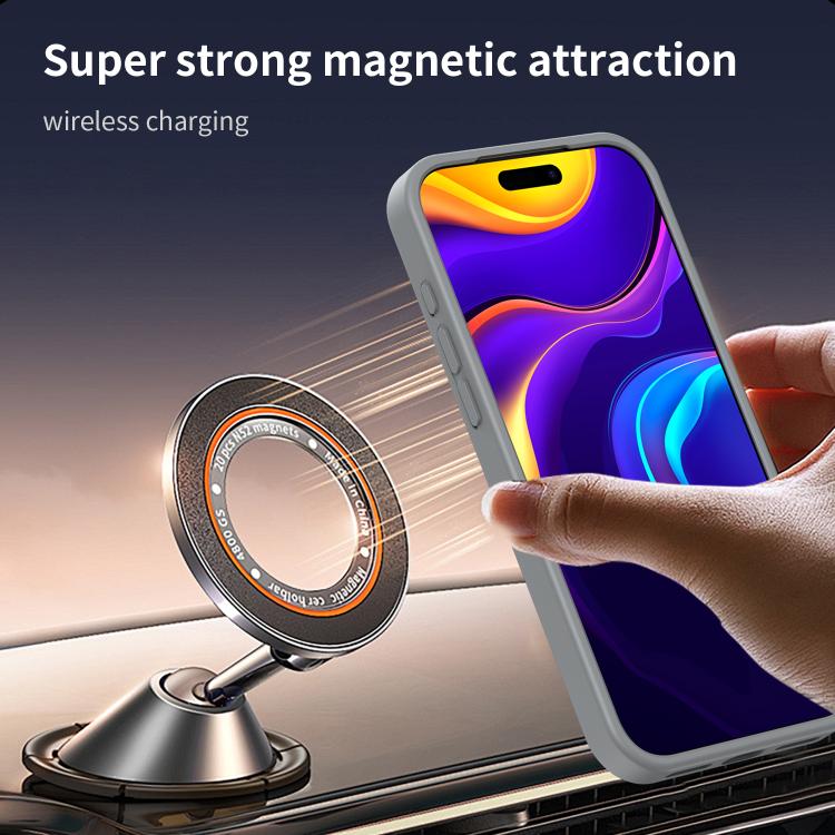 For iPhone 17 Pro Max Fanying Series PC Hybrid TPU Translucent Frosted MagSafe Phone Case(Silver Grey) - iPhone 17 Pro Max Cases by buy2fix | Online Shopping UK | buy2fix