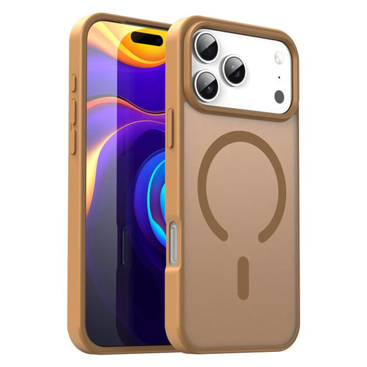 For iPhone 17 Pro Max Fanying Series PC Hybrid TPU Translucent Frosted MagSafe Phone Case(Desert Gold) - iPhone 17 Pro Max Cases by buy2fix | Online Shopping UK | buy2fix