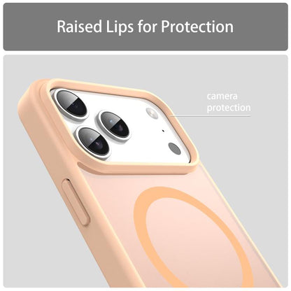 For iPhone 17 Pro Max Fanying Series PC Hybrid TPU Translucent Frosted MagSafe Phone Case(Rouge Powder) - iPhone 17 Pro Max Cases by buy2fix | Online Shopping UK | buy2fix