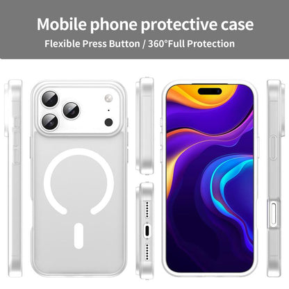 For iPhone 17 Pro Max Fanying Series PC Hybrid TPU Translucent Frosted MagSafe Phone Case(Matte White) - iPhone 17 Pro Max Cases by buy2fix | Online Shopping UK | buy2fix