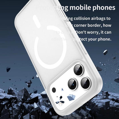 For iPhone 17 Pro Max Fanying Series PC Hybrid TPU Translucent Frosted MagSafe Phone Case(Matte White) - iPhone 17 Pro Max Cases by buy2fix | Online Shopping UK | buy2fix