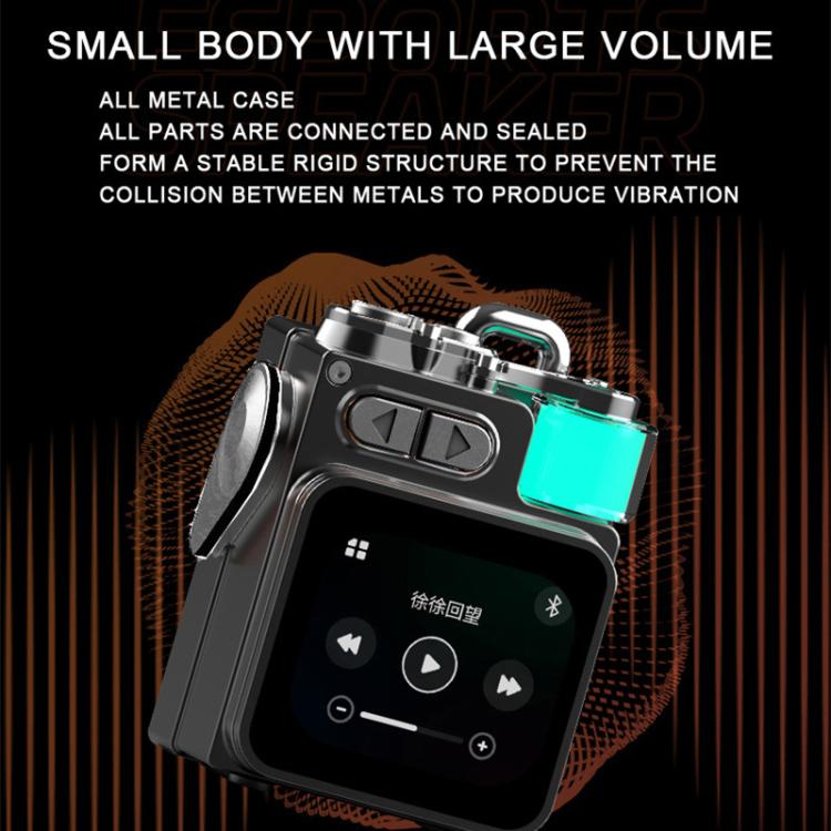 DK08 Smart LED Screen Cool Style Portable RGB Light Bluetooth Speaker(Black) - Mini Speaker by buy2fix | Online Shopping UK | buy2fix