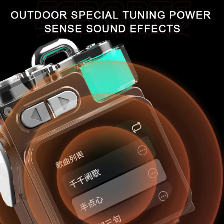 DK08 Smart LED Screen Cool Style Portable RGB Light Bluetooth Speaker(Black) - Mini Speaker by buy2fix | Online Shopping UK | buy2fix