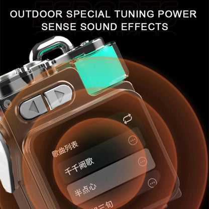 DK08 Smart LED Screen Cool Style Portable RGB Light Bluetooth Speaker(Black) - Mini Speaker by buy2fix | Online Shopping UK | buy2fix