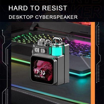 DK08 Smart LED Screen Cool Style Portable RGB Light Bluetooth Speaker(Black) - Mini Speaker by buy2fix | Online Shopping UK | buy2fix