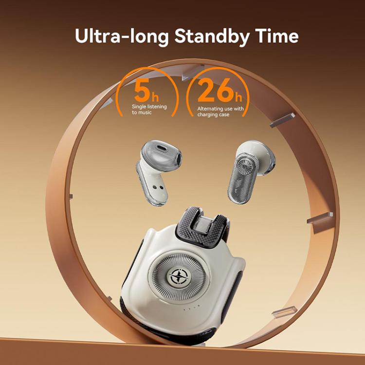 Q12 Semi-in-ear Bluetooth 5.4 Earphones Mobile Phone Remote Control Take Photos Watch Videos(Gold) - Bluetooth Earphone by buy2fix | Online Shopping UK | buy2fix