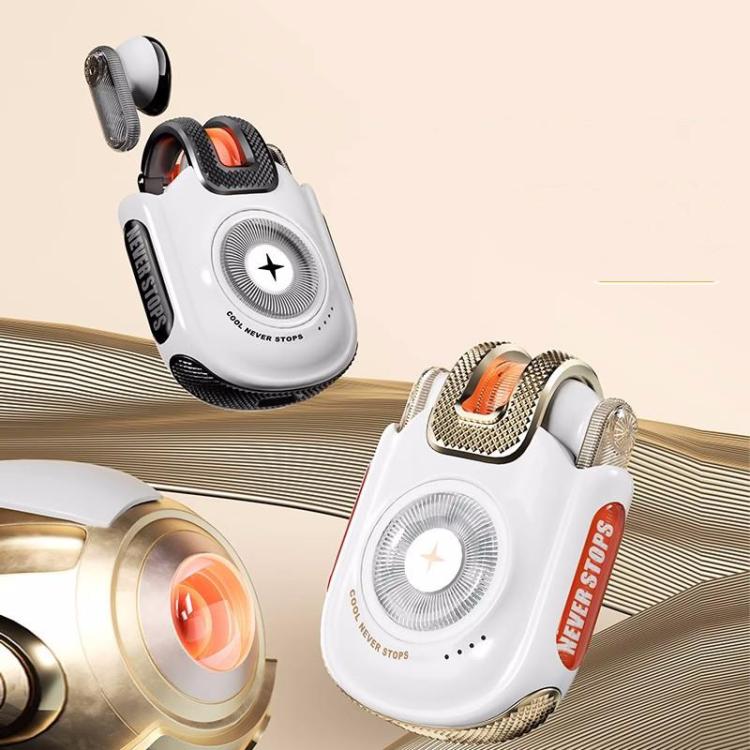 Q12 Semi-in-ear Bluetooth 5.4 Earphones Mobile Phone Remote Control Take Photos Watch Videos(Gold) - Bluetooth Earphone by buy2fix | Online Shopping UK | buy2fix