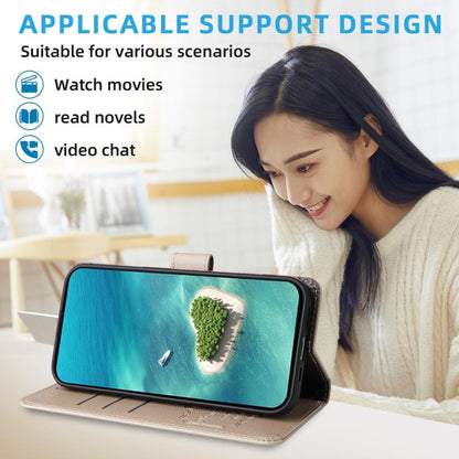 For Google Pixel 9 / 9 Pro / 10 / 10 Pro Litchi Texture RFID Blocking 3-Card Wallet Leather Phone Case(Beige) - Google Cases by buy2fix | Online Shopping UK | buy2fix