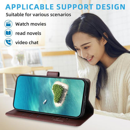 For Google Pixel 9 / 9 Pro / 10 / 10 Pro Litchi Texture RFID Blocking 3-Card Wallet Leather Phone Case(Brown) - Google Cases by buy2fix | Online Shopping UK | buy2fix