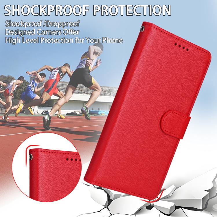 For Google Pixel 9 / 9 Pro / 10 / 10 Pro Litchi Texture RFID Blocking 3-Card Wallet Leather Phone Case(Red) - Google Cases by buy2fix | Online Shopping UK | buy2fix