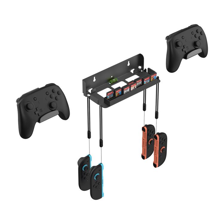 For Nintendo Switch 2 DOBE TNS-31113 Game Controller Wall-Mounted Storage Rack(Black) - Holder by DOBE | Online Shopping UK | buy2fix