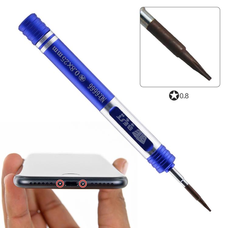 BEST BST-6666 Aluminum Alloy Screwdriver, Model:Pentalobe 0.8 - Screwdriver Set by BEST | Online Shopping UK | buy2fix
