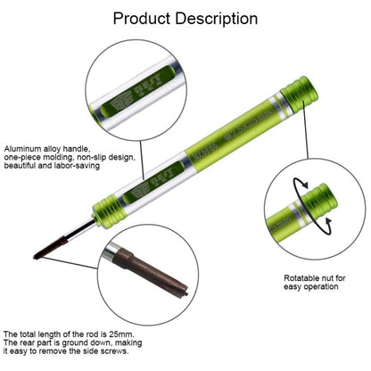BEST BST-6666 Aluminum Alloy Screwdriver, Model:Hollow Cross Tip 2.5 - Screwdriver Set by BEST | Online Shopping UK | buy2fix