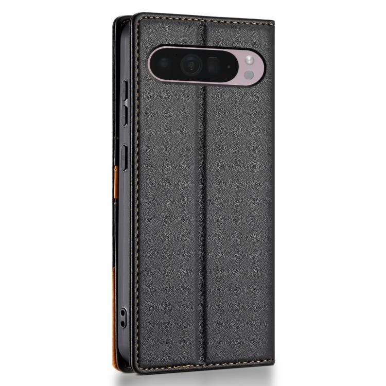For Google Pixel 9 Pro XL / 10 Pro XL N.BEKUS P3 RFID Stitching Magnetic Flip Leather Phone Case(Black) - Google Cases by N.BEKUS | Online Shopping UK | buy2fix