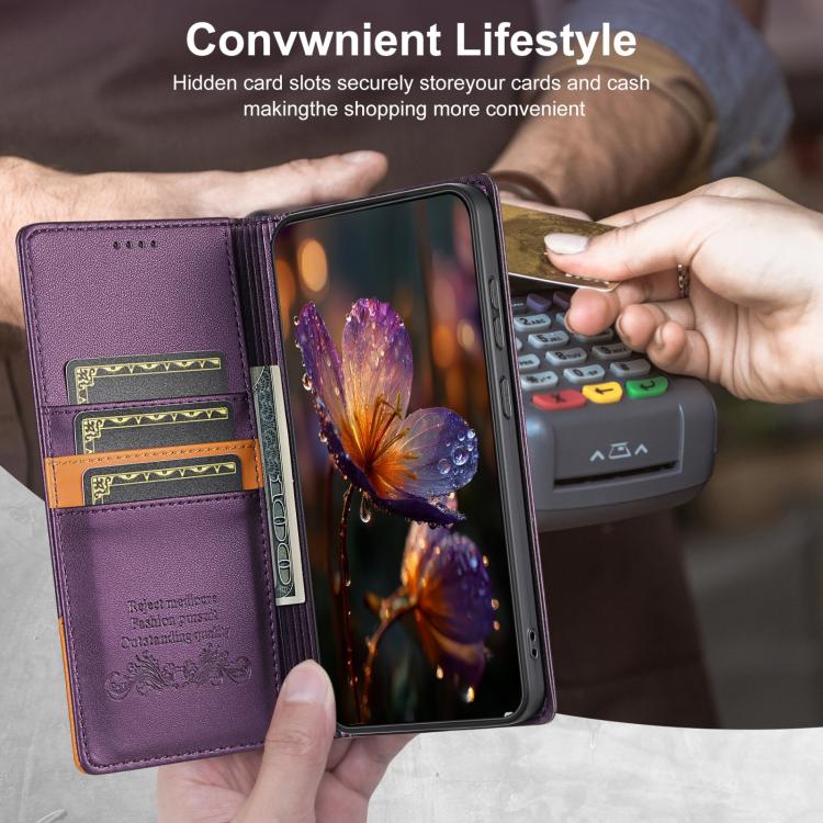 For Google Pixel 9 Pro XL / 10 Pro XL N.BEKUS P3 RFID Stitching Magnetic Flip Leather Phone Case(Purple) - Google Cases by N.BEKUS | Online Shopping UK | buy2fix